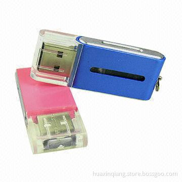 USB Drive with ABS Plastic Material, 128MB-64GB Capacity, Color Custom, Logo Design, USB2.0/3.0